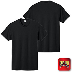 "BLANK SHIRT, HOODY, and SWEATSHIRT"  (BLACK) JERZEES® - Dri-Power® 50/50 Cotton/Poly T-Shirt
