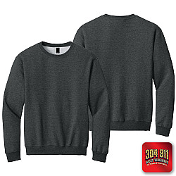 "BLANK SHIRT, HOODY, and SWEATSHIRT"  (BLACK HEATHER) JERZEES® - NuBlend® Crewneck Sweatshirt