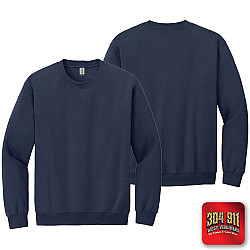 "BLANK SHIRT, HOODY, and SWEATSHIRT" (NAVY) JERZEES® - NuBlend® Crewneck Sweatshirt