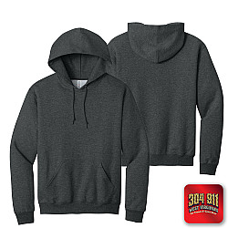 "BLANK SHIRT, HOODY, and SWEATSHIRT"  (BLACK HEATHER) JERZEES® - NuBlend® Pullover Hooded Sweatshirt