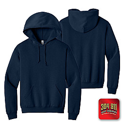 "BLANK SHIRT, HOODY, and SWEATSHIRT" (NAVY) JERZEES® - NuBlend® Pullover Hooded Sweatshirt