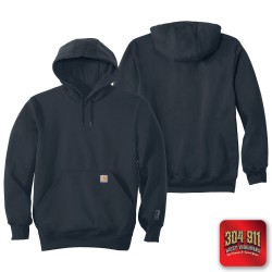 "BLANK" NEW NAVY Carhartt ® Rain Defender ® Paxton Heavyweight Hooded Sweatshirt