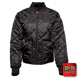 "BLANK" GAME - The Ladies Fit Bravest Diamond Quilt Jacket (BLACK)