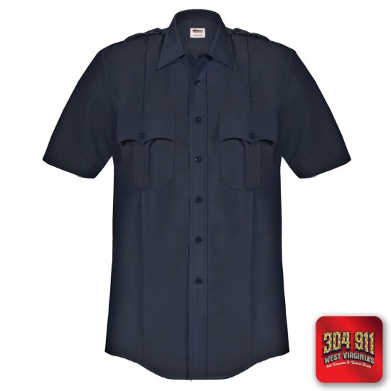 "BLANK" elbeco Paragon Plus™ Short Sleeve Poplin Shirt (NAVY)