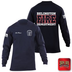 "BELINGTON VOL. FIRE DEPARTMENT" 5.11 STATION WEAR LONG SLEEVE T-SHIRT
