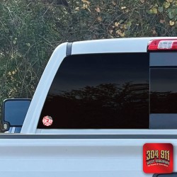 "JUNIOR VOLUNTEER FIRE DEPARTMENT" REFLECTIVE DECAL (4")