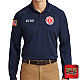 "PHILIPPI VOLUNTEER FIRE DEPARTMENT" (NAVY) (EMBROIDERY) CornerStone® - Select Long Sleeve Snag-Proof Tactical Polo