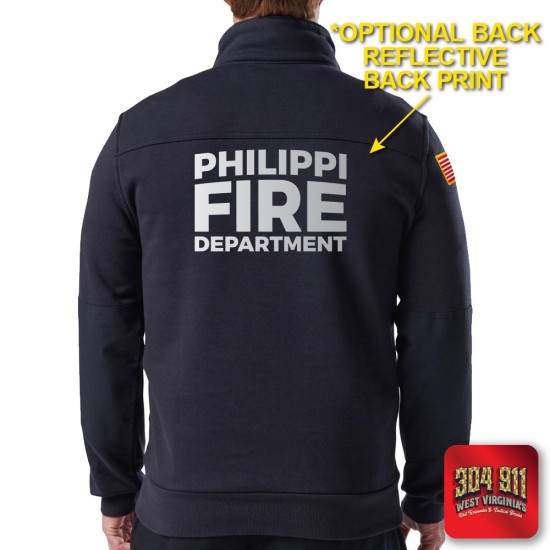 "PHILIPPI VOLUNTEER FIRE DEPARTMENT" (NAVY) WATER-REPELLENT JOB SHIRT 2.0