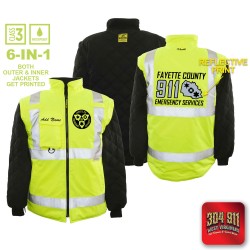 "FAYETTE COUNTY EMERGENCY SERVICES" GAME - The 6 in 1 Jacket (NEON LIME)
