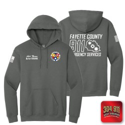 "FAYETTE COUNTY EMERGENCY SERVICES" CHARCOAL GILDAN WORK HOODIE