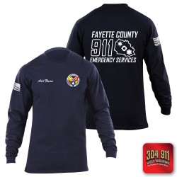 "FAYETTE COUNTY EMERGENCY SERVICES" 5.11 STATION WEAR LONG SLEEVE T-SHIRT