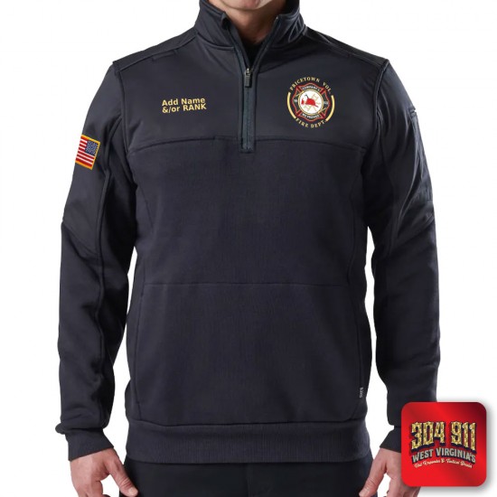 "PRICETOWN VOLUNTEER FIRE DEPARTMENT" (NAVY) WATER-REPELLENT JOB SHIRT 2.0