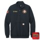 "PRICETOWN VOLUNTEER FIRE DEPARTMENT" NEW NAVY Carhartt® Midweight 1/4-Zip Mock Neck Sweatshirt