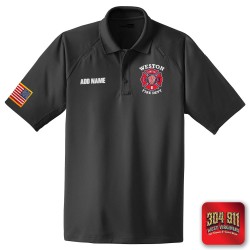 "WESTON FIRE DEPARTMENT" CHARCOAL (EMBROIDERY) CornerStone® - Select Snag-Proof Tactical Polo