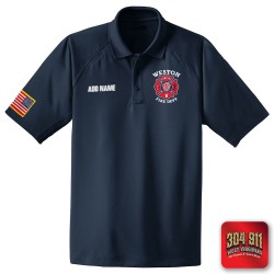 "WESTON FIRE DEPARTMENT" NAVY (EMBROIDERY) CornerStone® - Select Snag-Proof Tactical Polo