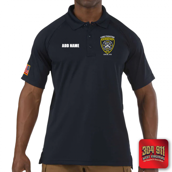 "FAIRMONT FIRE DEPARTMENT" (EMBROIDERY) PERFORMANCE SHORT SLEEVE POLO TECH