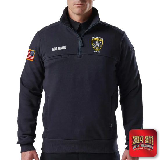 "FAIRMONT FIRE DEPARTMENT" 5.11 JOB SHIRT 1/4 ZIP 2.0 (NAVY)