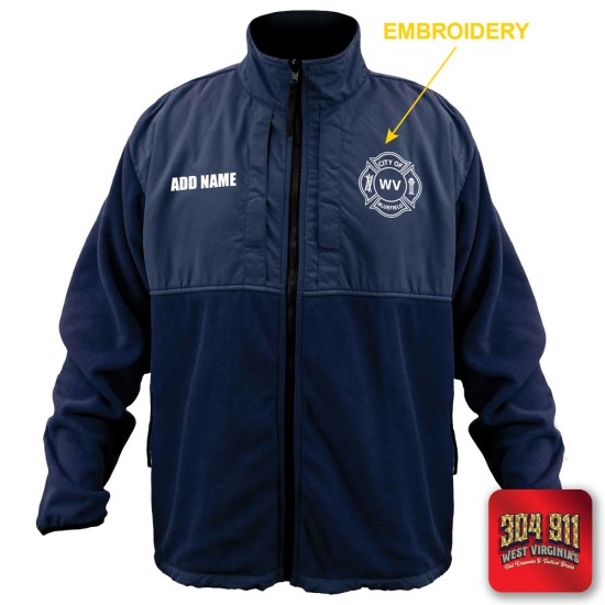 "BLUEFIELD WV FIRE DEPARTMENT" GAME - HIGH VIZ RESCUE JACKET PARKA (NAVY)