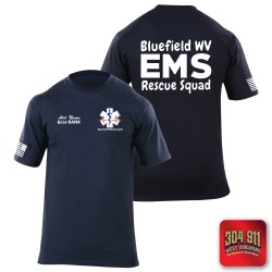 "BLUEFIELD WV RESCUE SQUAD" 5.11 STATION WEAR SHORT SLEEVE T-SHIRT