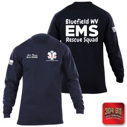 "BLUEFIELD WV RESCUE SQUAD" 5.11 STATION WEAR LONG SLEEVE T-SHIRT
