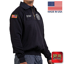 "BLUESTONE VALLEY VOL FIRE DEPT" GAME - The OG-Firefighter's Job Shirt (NAVY) (USA MADE)