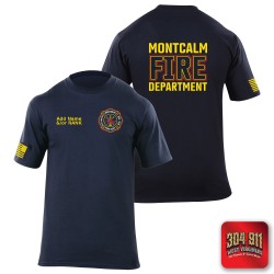"MONTCALM FIRE DEPARTMENT" 5.11 STATION WEAR SHORT SLEEVE T-SHIRT