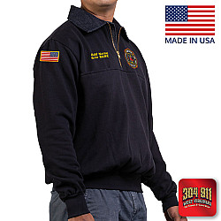 "MONTCALM FIRE DEPARTMENT" GAME - The OG-Firefighter's Job Shirt (NAVY) (USA MADE)