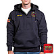 "MONTCALM FIRE DEPARTMENT" - The Hooded Work Shirt (NAVY)