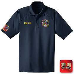 "MONTCALM FIRE DEPARTMENT" (NAVY) (EMBROIDERY) CornerStone® - Select Snag-Proof Tactical Polo
