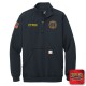 "MONTCALM FIRE DEPARTMENT" NEW NAVY Carhartt® Midweight 1/4-Zip Mock Neck Sweatshirt