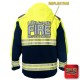 "LINDSIDE VOL FIRE DEPARTMENT" GAME - HIGH VIZ RESCUE JACKET PARKA (NAVY)