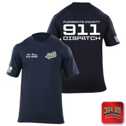 "PLEASANTS COUNTY 911" 5.11 STATION WEAR SHORT SLEEVE T-SHIRT