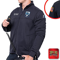 "POCAHONTAS COUNTY EMS" GAME - The Next-Gen Full-Zip Job Shirt (NAVY)