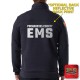 "POCAHONTAS COUNTY EMS" NEW NAVY Carhartt® Midweight 1/4-Zip Mock Neck Sweatshirt