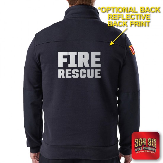"SHAVERS FORK FIRE RESCUE" NEW NAVY Carhartt® Midweight 1/4-Zip Mock Neck Sweatshirt