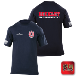 "BECKLEY FIRE DEPT" 5.11 STATION WEAR SHORT SLEEVE T-SHIRT