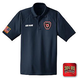 "CLEAR CREEK VOL FIRE DEPARTMENT" (NAVY) (EMBROIDERY) CornerStone® - Select Snag-Proof Tactical Polo