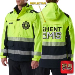 "GHENT FIRE DEPARTMENT" (REFLECTIVE PRINT) RESPONDER HI-VIS PARKA 2.0 5.11 Tactical (DARK NAVY)