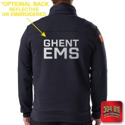 "GHENT FIRE DEPARTMENT" 5.11 JOB SHIRT 1/4 ZIP 2.0 (NAVY)