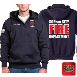 "SOPHIA CITY FIRE & EMS" GAME - The Hooded Work Shirt (NAVY)