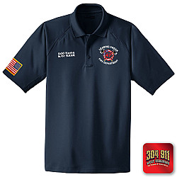 "LEADING CREEK VOLUNTEER FIRE DEPARTMENT" (NAVY) (EMBROIDERY) CornerStone® - Select Snag-Proof Tactical Polo