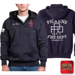 "PICKENS VOLUTEER FIRE DEPARTMENT" GAME - The Hooded Work Shirt (NAVY)
