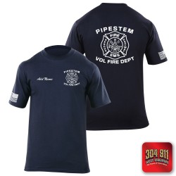 "PIPESTEM VOL FIRE DEPARTMENT" 5.11 STATION WEAR SHORT SLEEVE T-SHIRT