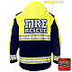 "ADRIAN VOL FIRE DEPT" GAME - HIGH VIZ RESCUE JACKET PARKA (NAVY)