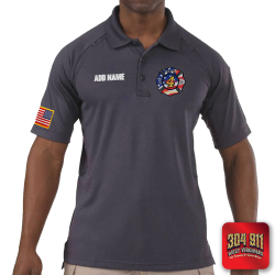 "BANKS DISTRICT FIRE DEPT" (EMBROIDERY) PERFORMANCE SHORT SLEEVE POLO TECH