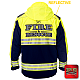 "WARREN DISTRICT FIRE DEPT" GAME - HIGH VIZ RESCUE JACKET PARKA (NAVY)
