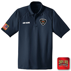"HACKER VALLEY FIRE DEPARTMENT" (NAVY) (EMBROIDERY) CornerStone® - Select Snag-Proof Tactical Polo