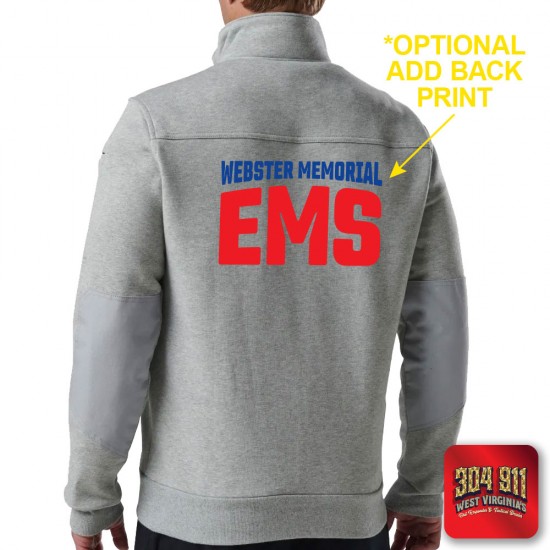 "WEBSTER MEMORIAL EMS" 5.11 JOB SHIRT 1/4 ZIP 2.0 (HEATHER GRAY)