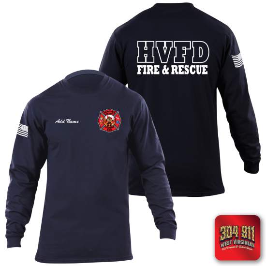 "HANOVER VOL FIRE DEPT" 5.11 STATION WEAR LONG SLEEVE T-SHIRT