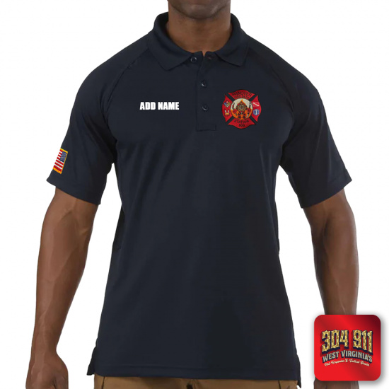 "HANOVER VOL FIRE DEPT" (NAVY) PERFORMANCE SHORT SLEEVE POLO TECH